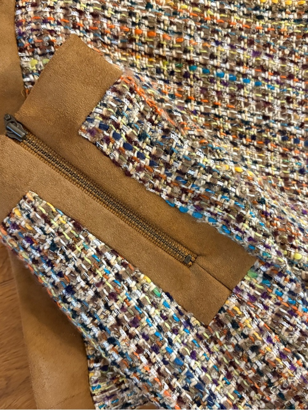 6 by Six Multicolor Tweed Jacket Size S - Picture 6 of 8